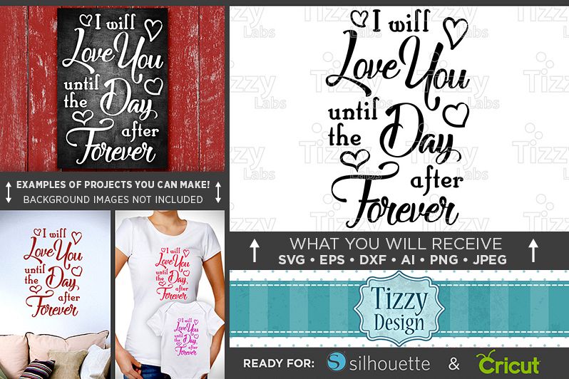 I Will Love You Forever SVG - Valentines Decor SVG - 1507 example image 1
