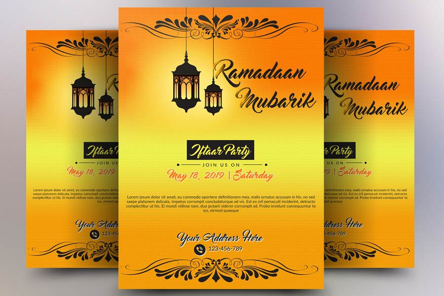 Ramdaan Mubarik Flyer example image 1