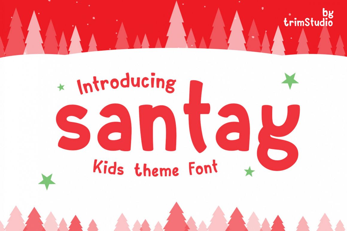 Santay - Bold Christmas Font example image 1