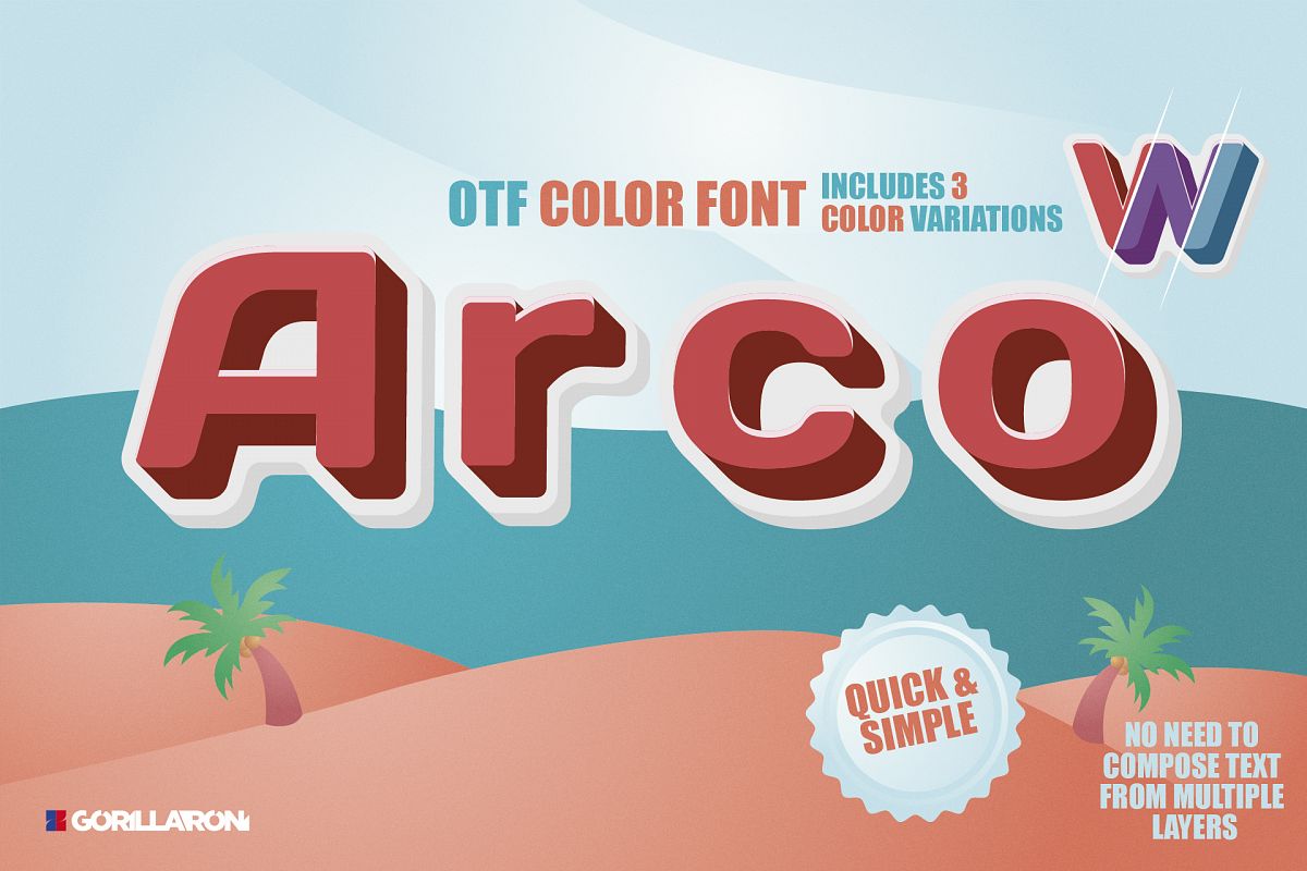 SVG color font - Arco example image 1