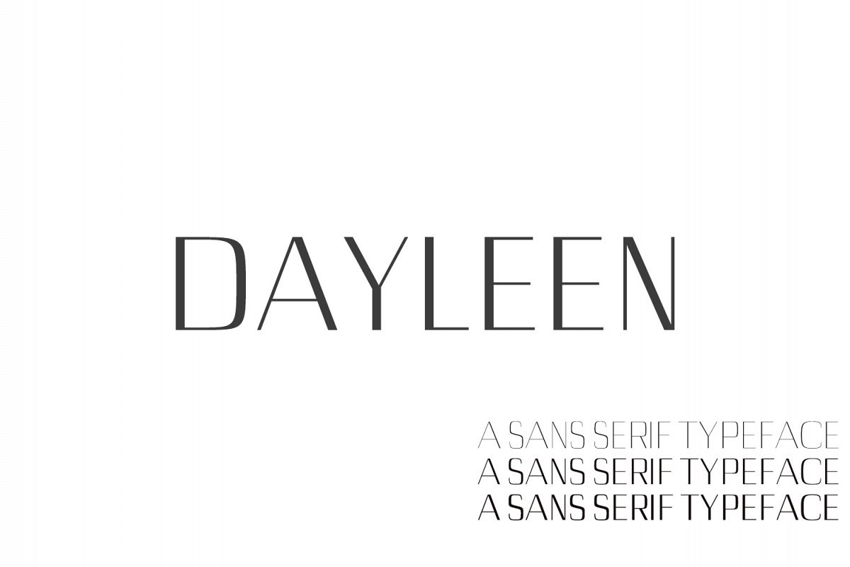 Dayleen Sans Serif Font Family example image 1