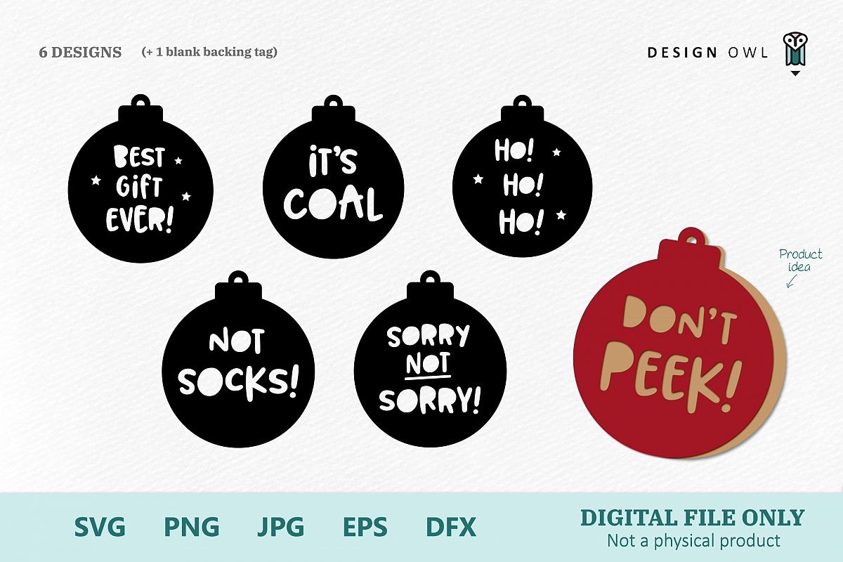 Download Funny Christmas Gift Tags Christmas Svg Files 354154 Cut Files Design Bundles