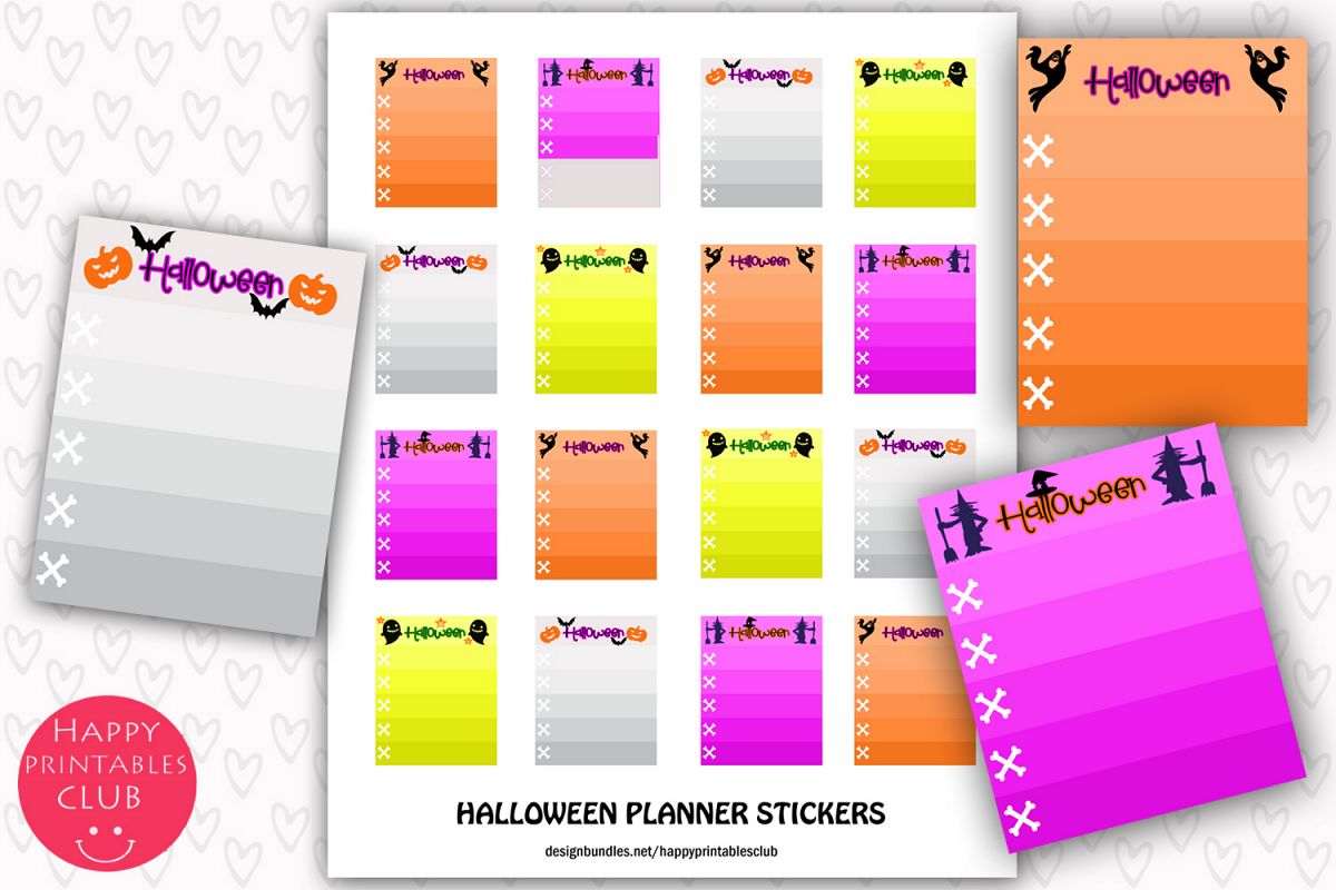 Halloween To Do Planner Stickers- Halloween Planner Stickers example image 1