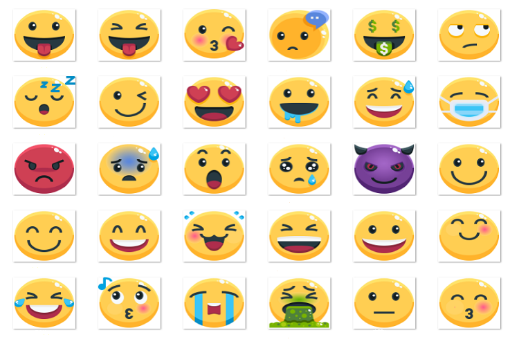 Emoji planar plane example image 1