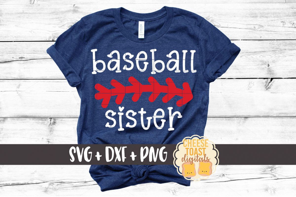 Baseball Sister - Baseball SVG PNG DXF Cut File example image 1