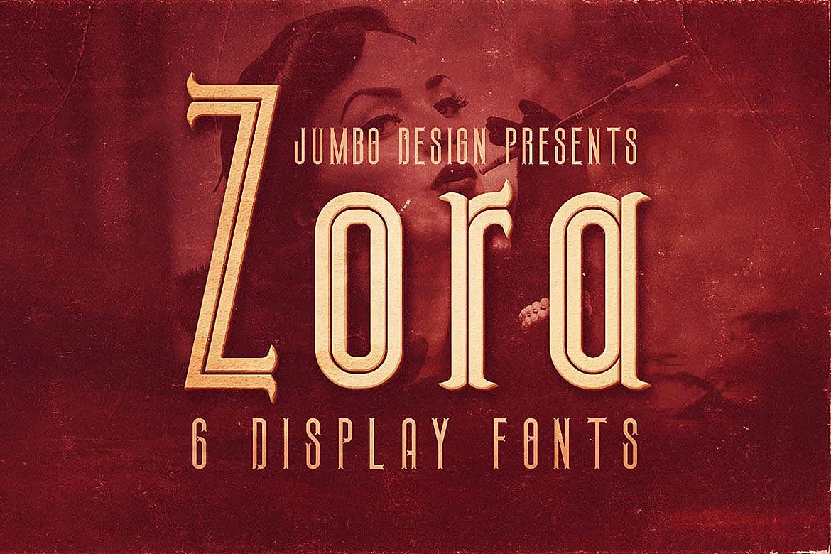 Zora - Vintage Display Font example image 1