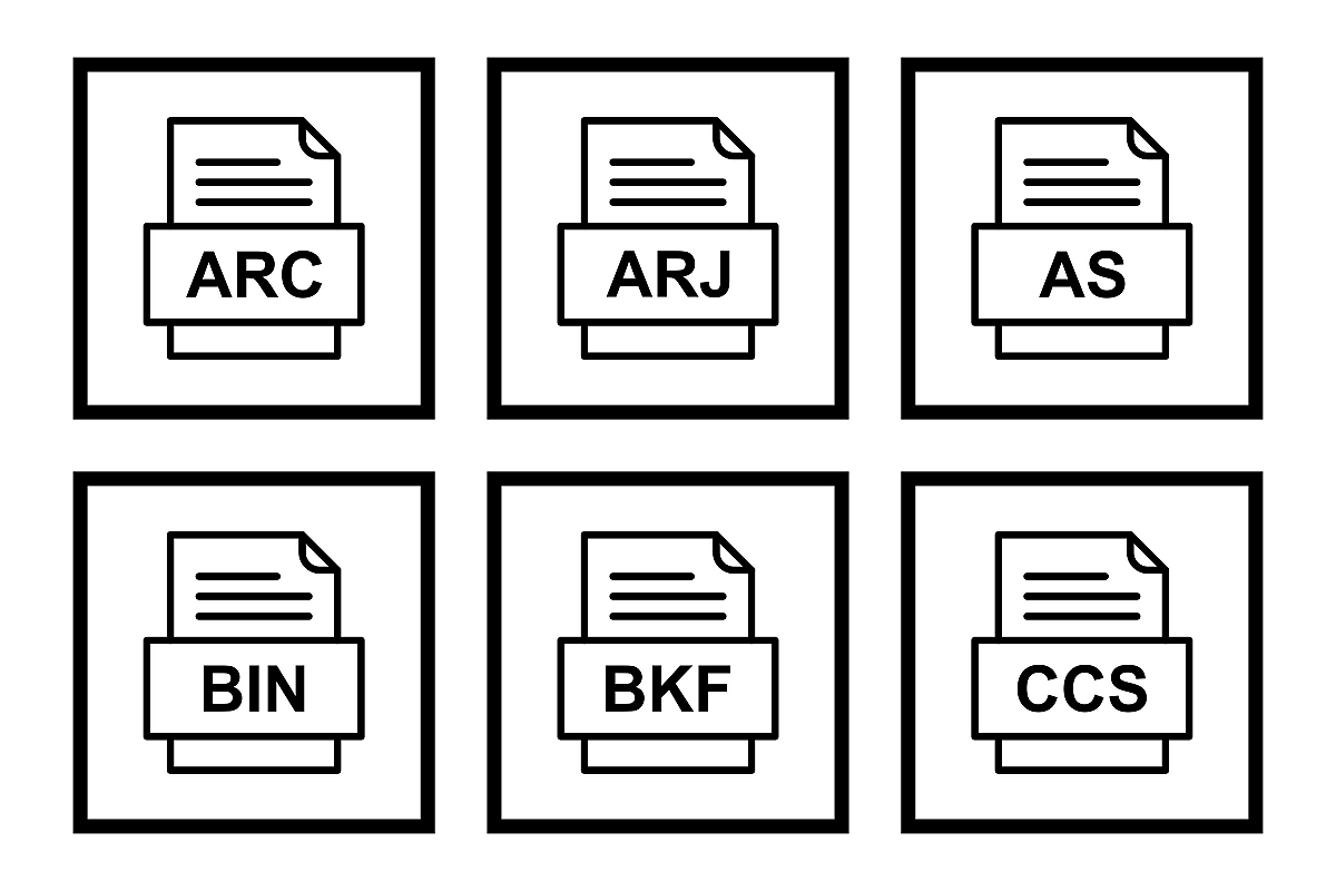Set Of File Formats Icons example image 1