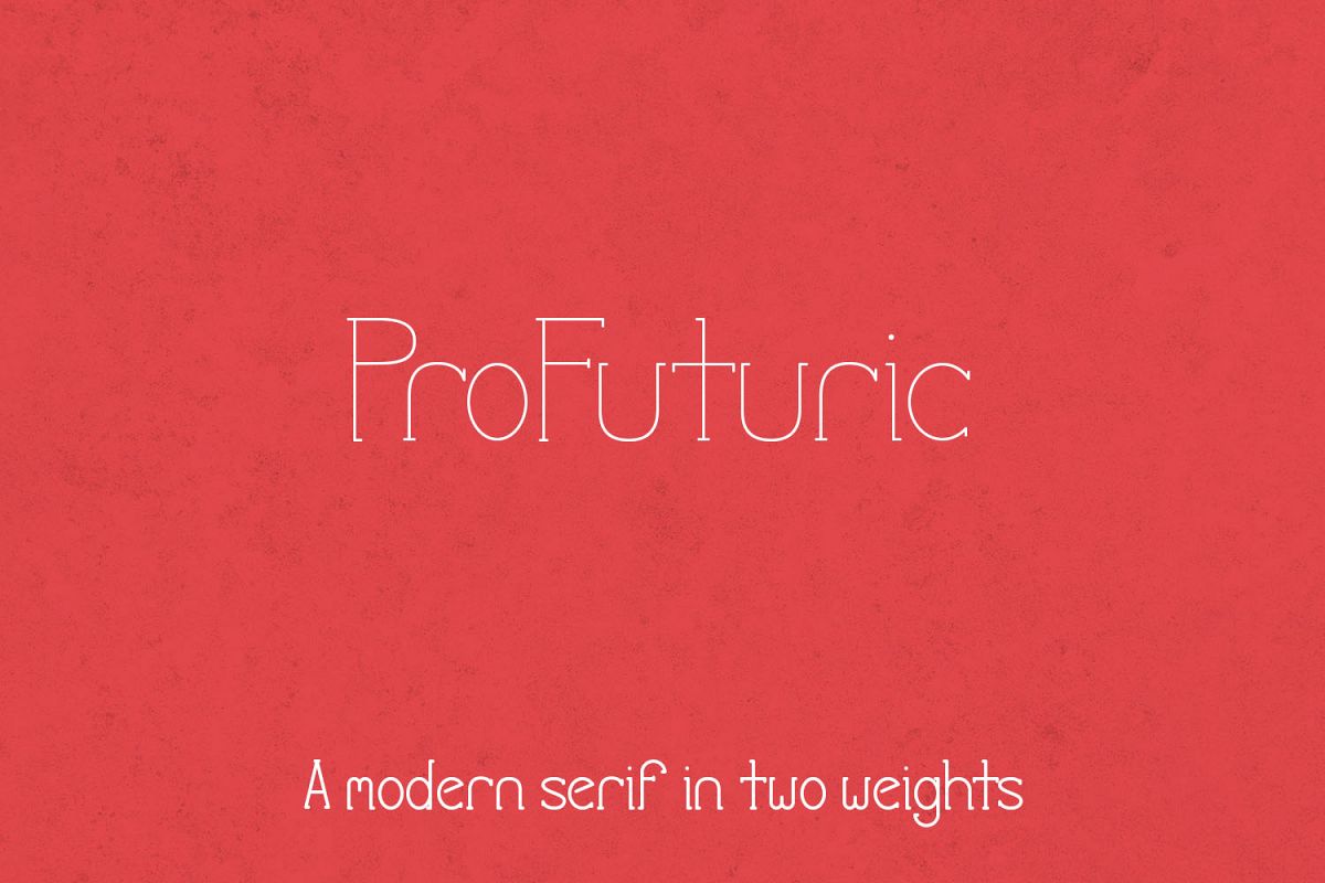 ProFuturic Serif example image 1