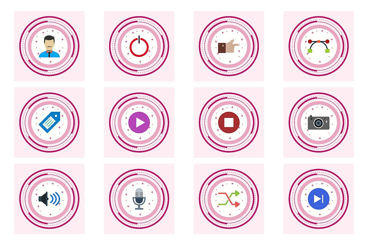 Set Of Multimedia Icons example image 1