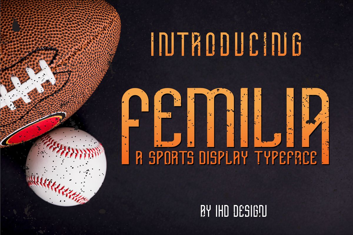 Femilia - Modern Serif Sports Font Typeface example image 1