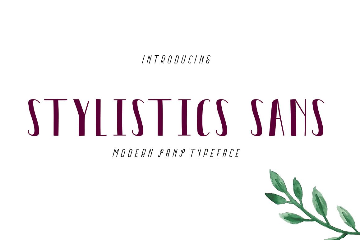 Stylistics Sans example image 1