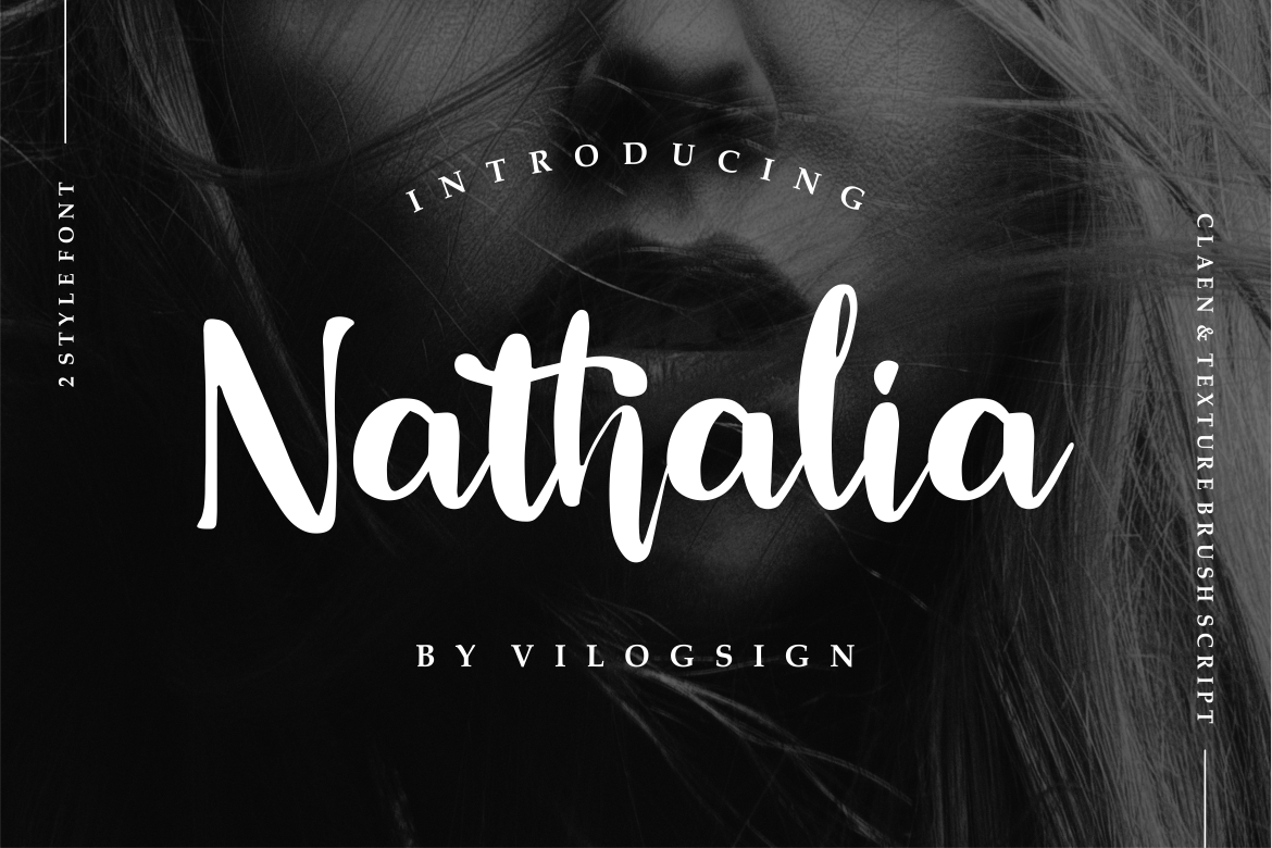 Nathalia // Modern Handwritten Script Font example image 1