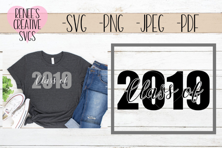Class of 2019 | Graduation | SVG Cut File example image 1