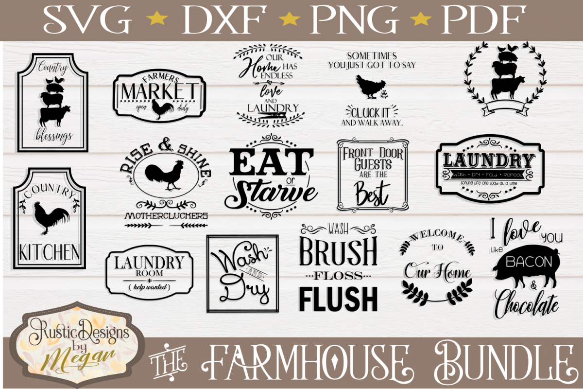 Farmhouse SVG bundle - farmhouse cut files
