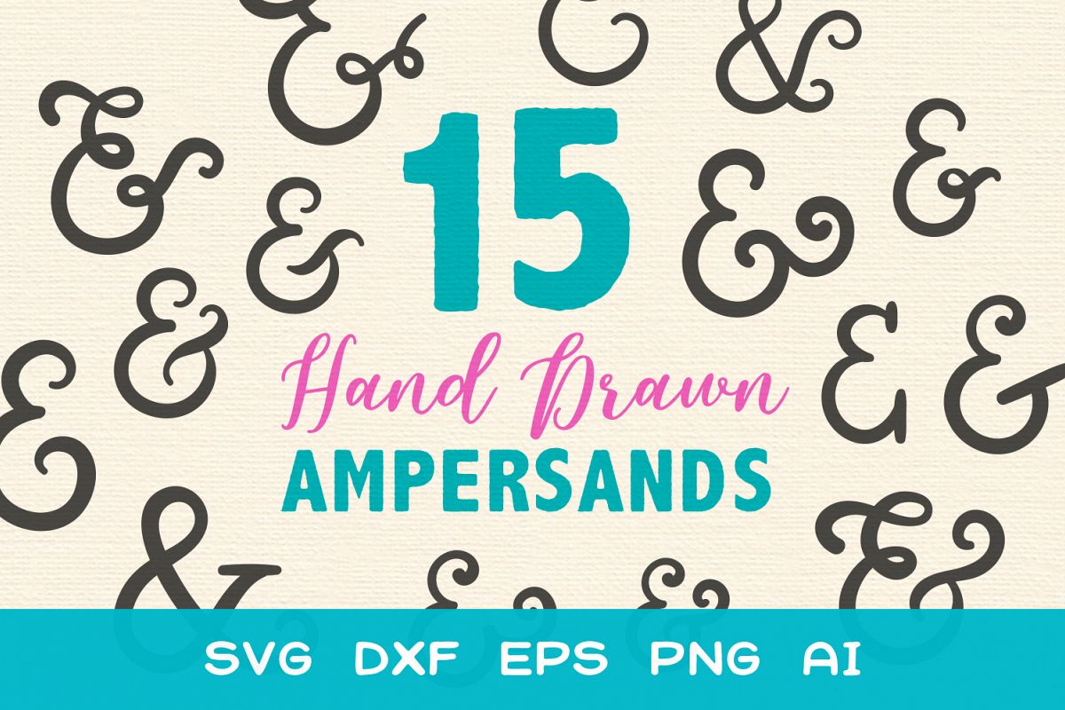 15 Ampersands for Crafters - SVG DXF EPS Cutting Files example image 1