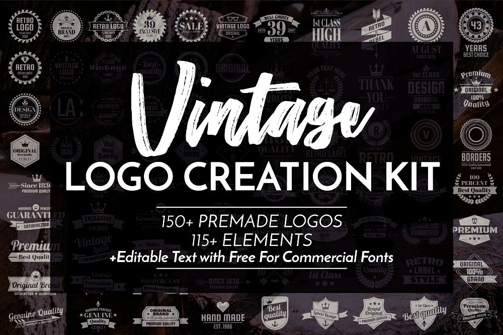 Vintage Logo Creation Kit example image 1