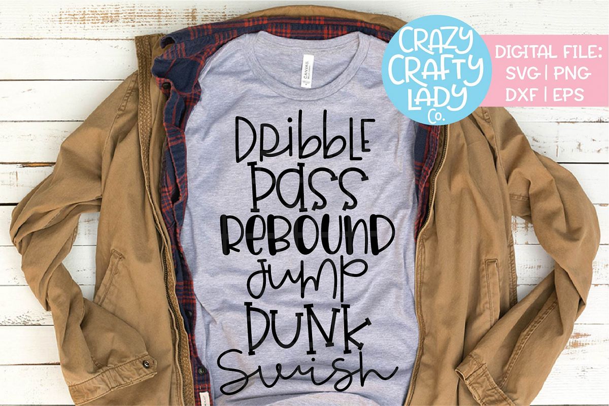 Basketball Words SVG DXF EPS PNG Cut File example image 1