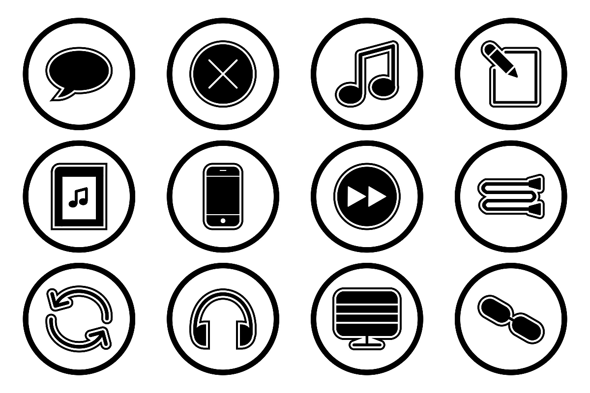 Set Of Multimedia Icons example image 1