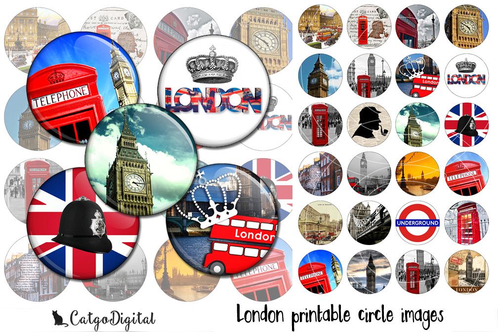 London printable circle images 1