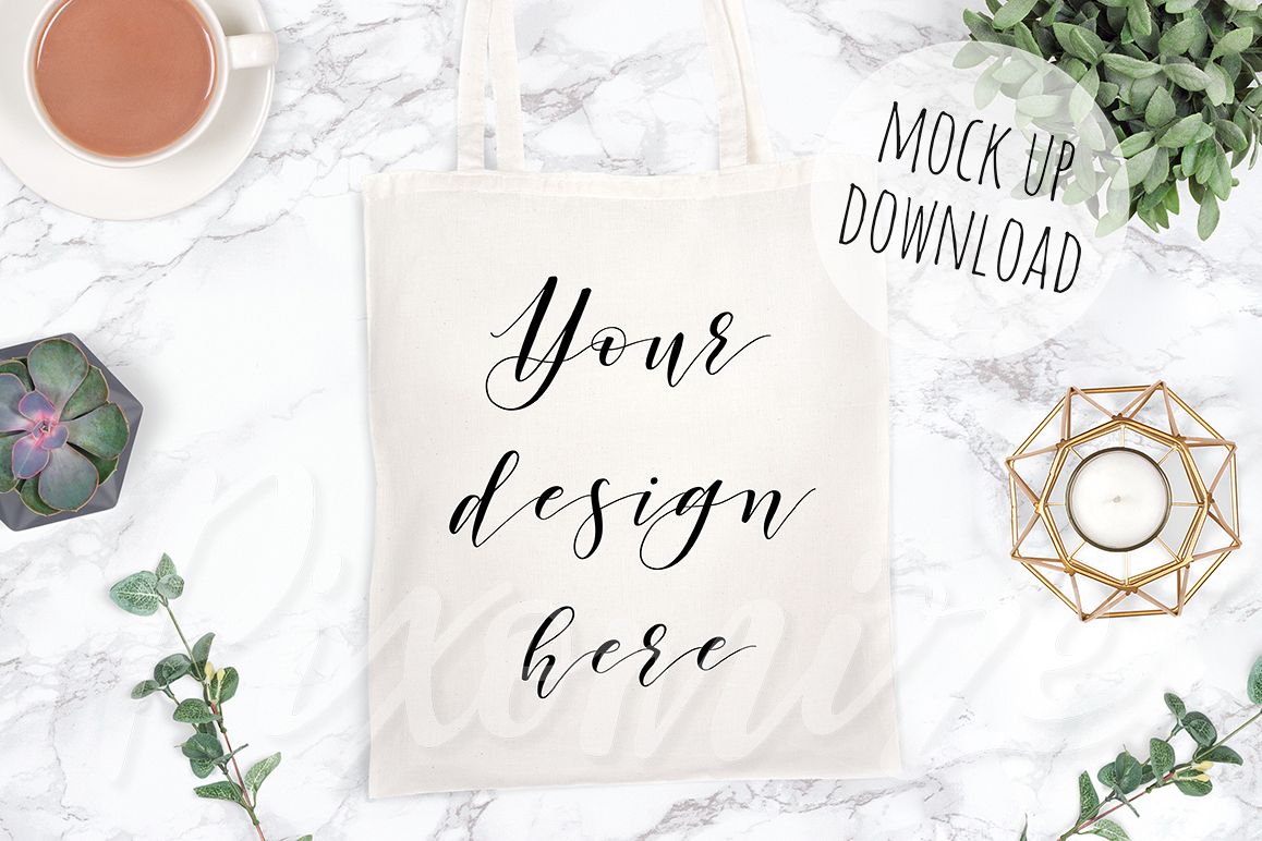 Neutral Tote Bag Mockup Photo example image 1
