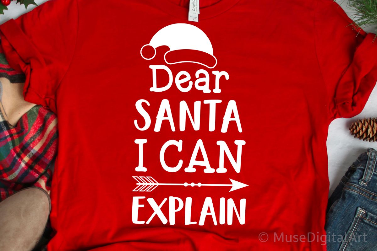 Dear Santa I Can Explain Svg, Christmas Svg, Kids Christmas example image 1