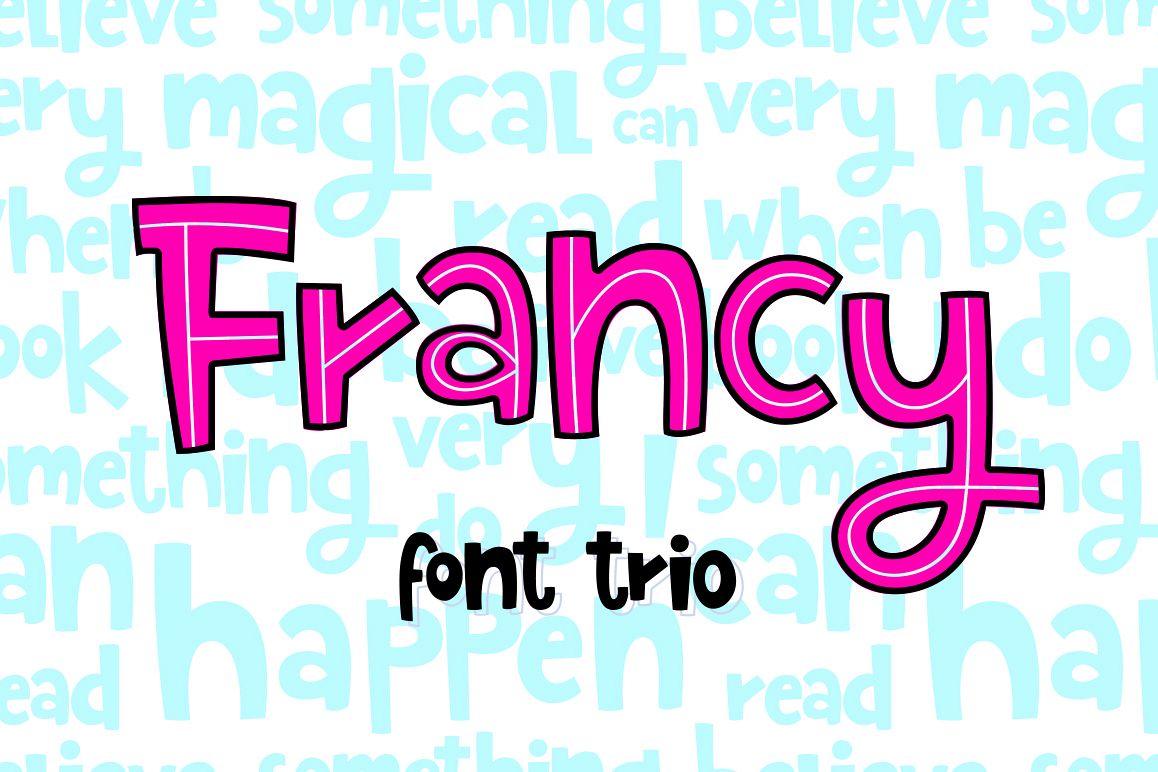 Francy Typeface - Creative Font Trio example image 1