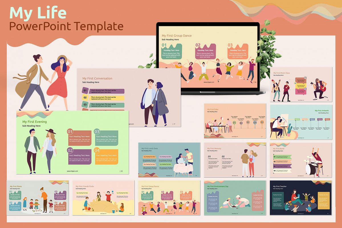 My Life PowerPoint Template example image 1
