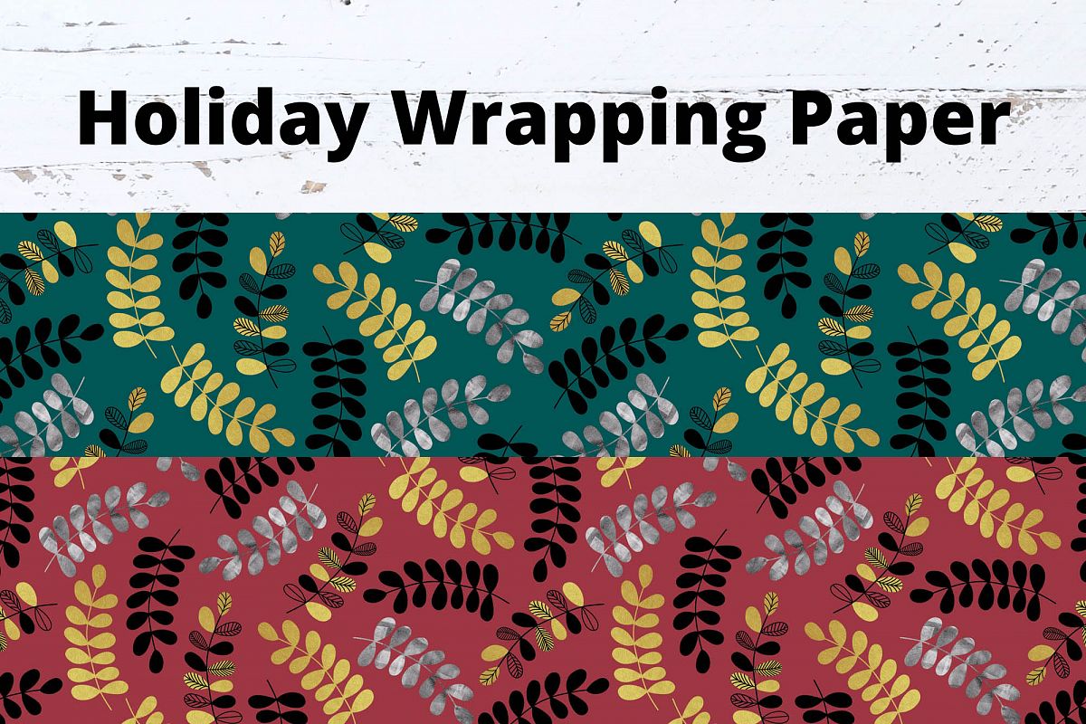Christmas & Holiday Gift Wrap Seamless Repeat DIGITAL example image 1