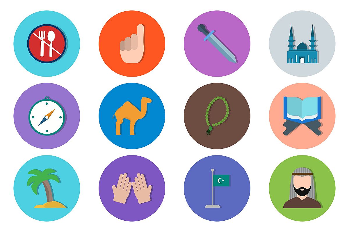 Set Of Ramadan Icons example image 1