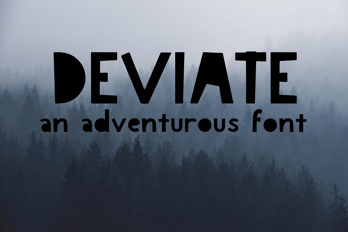 Deviate An Adventurous Font example image 1