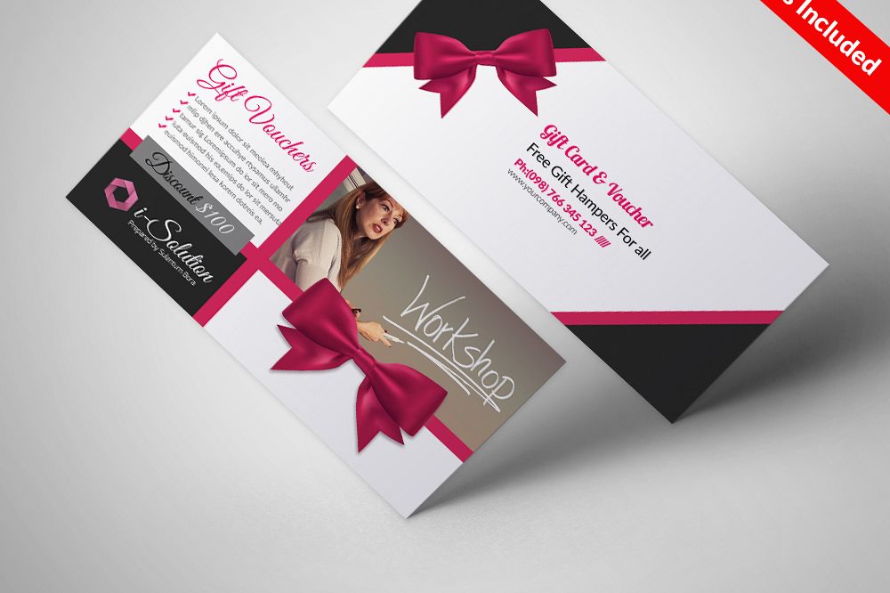 Multi Use Business Vouchers Templates example image 1