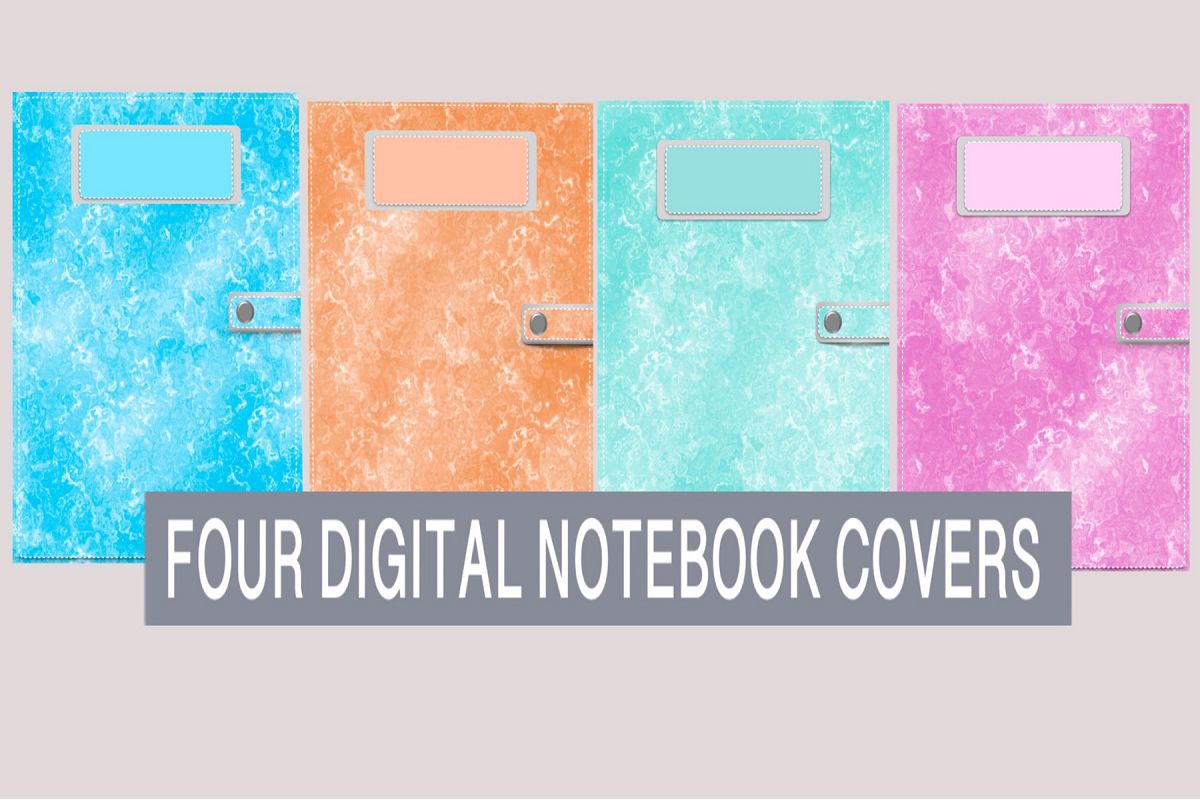 Four Digital Notebook/Planner Covers example image 1