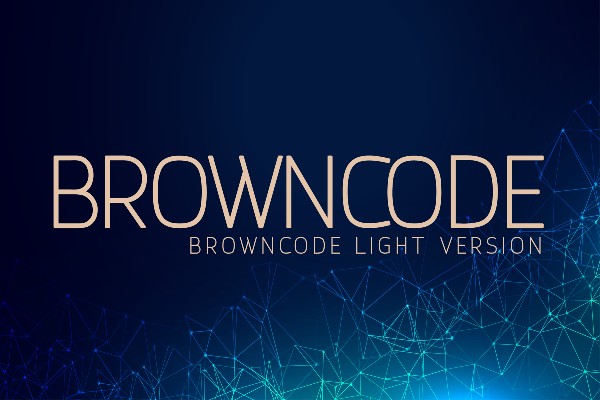 Browncode Light Versionl Elegant font sans serif example image 1