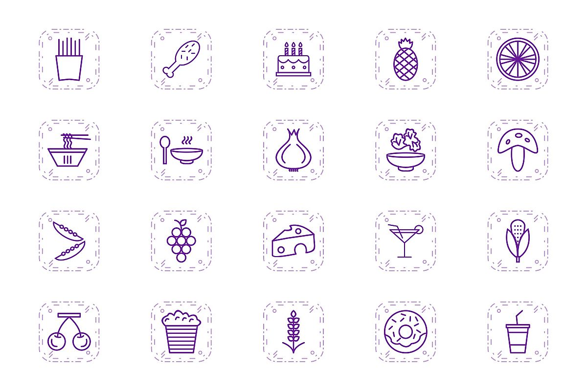 Set Of Food Icons example image 1
