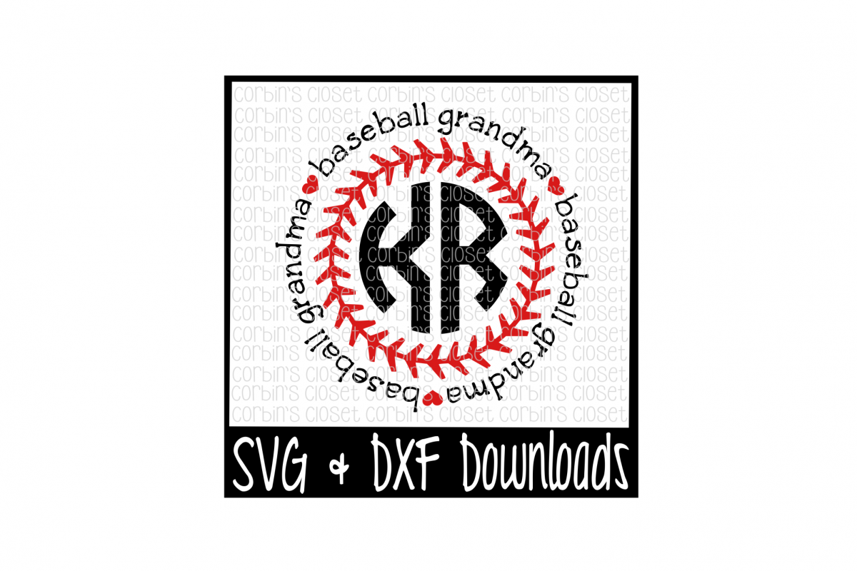 Download Baseball Grandma SVG * Baseball Grandma Circle Monogram ...