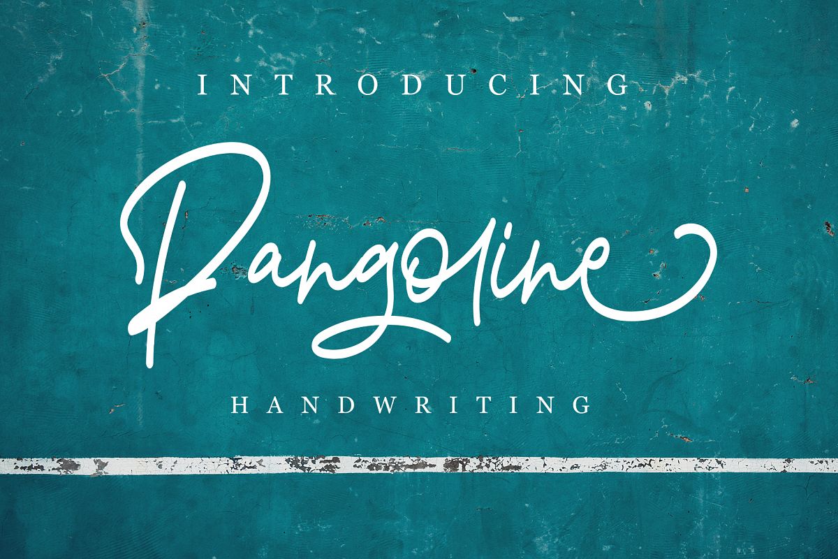 Pangoline | Handwriting Script example image 1