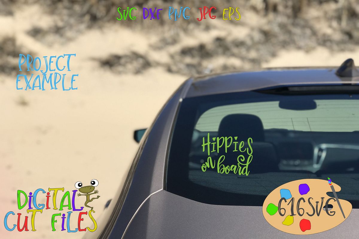 Hippies On Board SVG example image 1