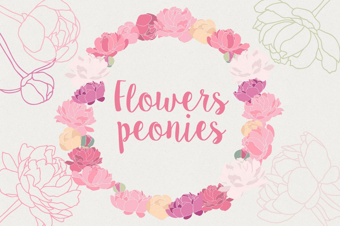 Flower Peonies example image 1
