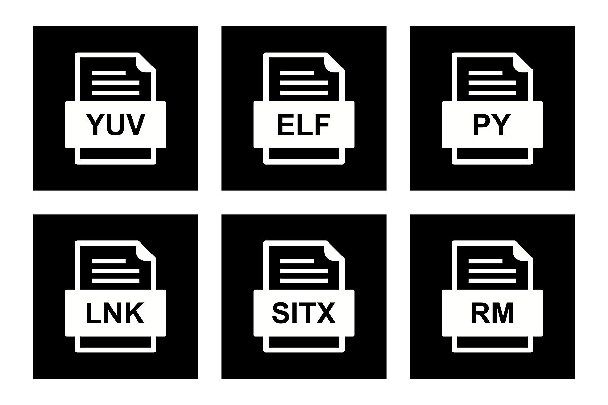 Set Of File Formats Icons example image 1