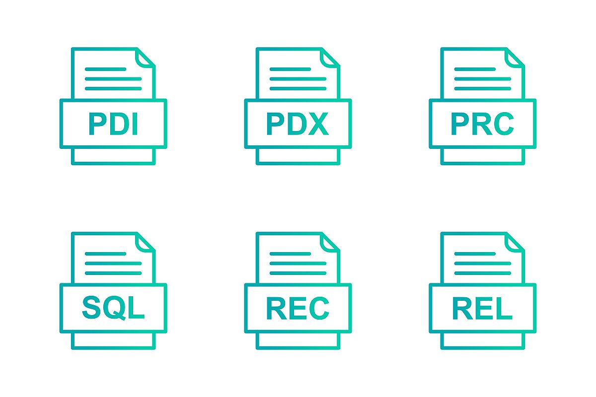 Set Of File Formats Icons example image 1