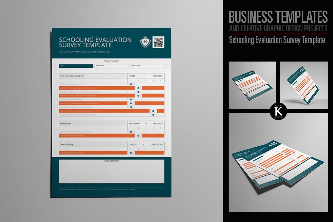Schooling Evaluation Survey Template example image 1