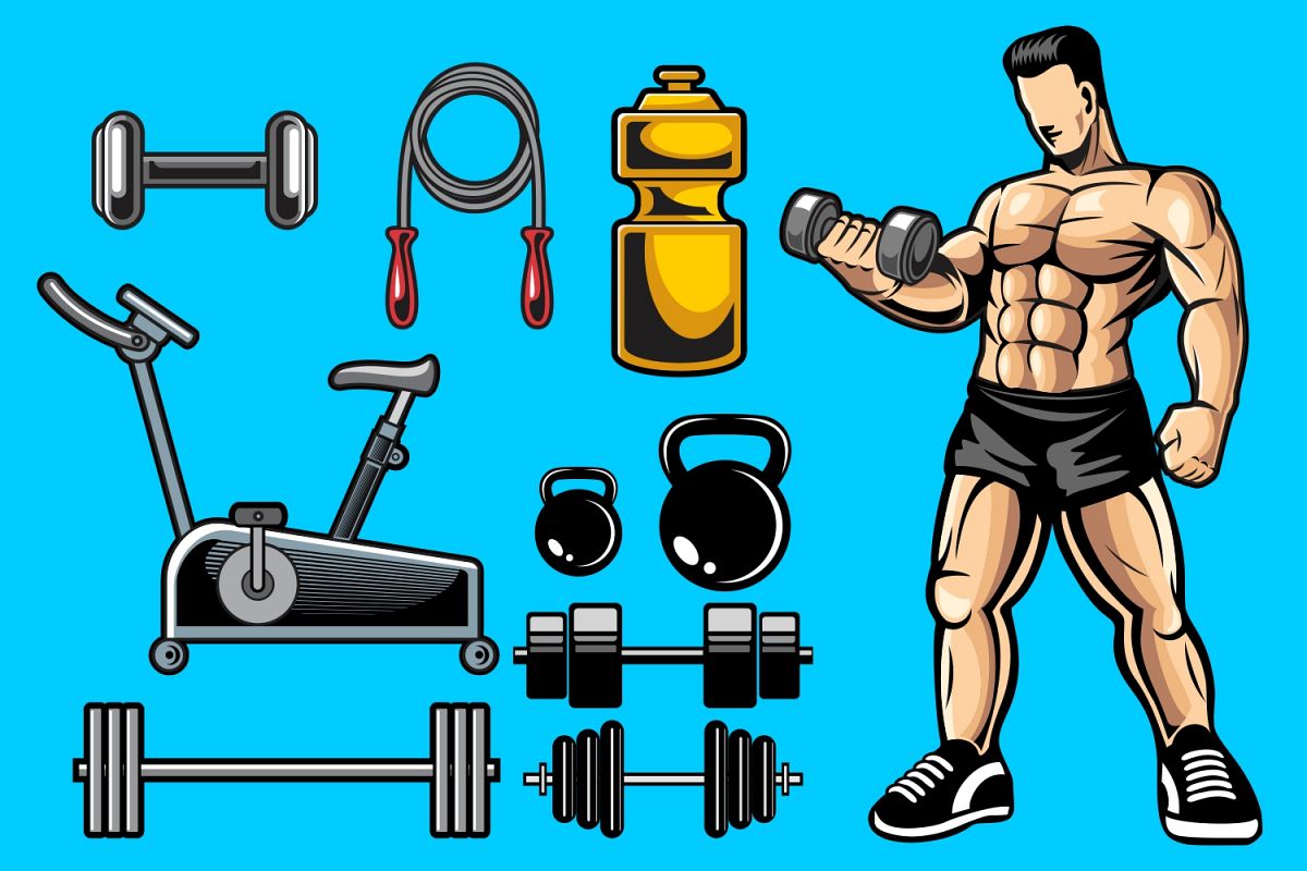 Fitness Vector Pack example image 1