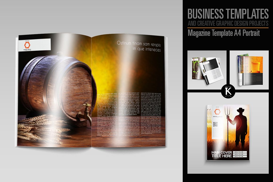 Magazine Template A4 Portrait example image 1