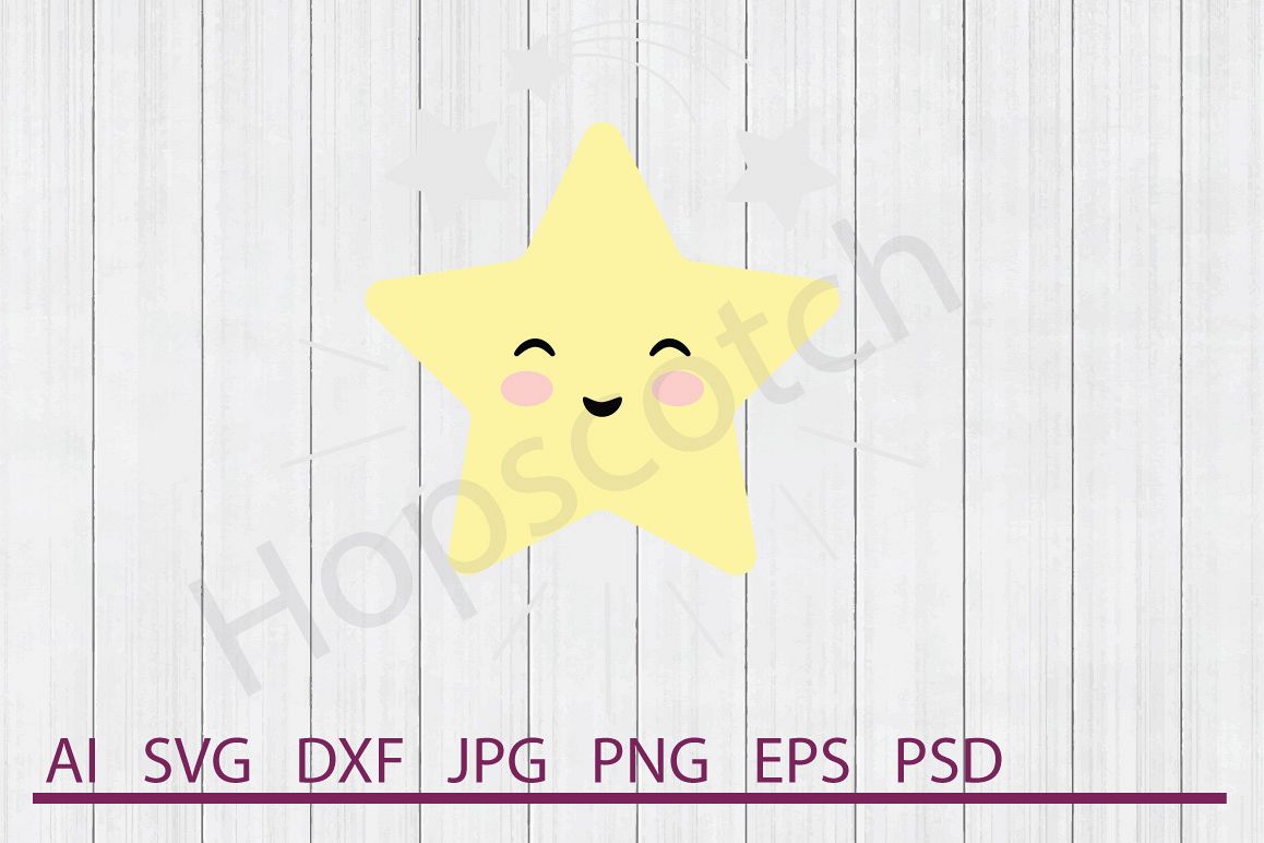 Star SVG, DXF File, Cuttable File example image 1