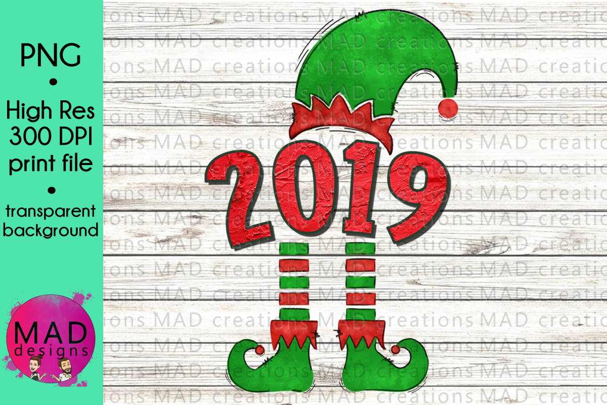 Christmas Elf - Year 2019 - Hat and Shoes Socks example image 1