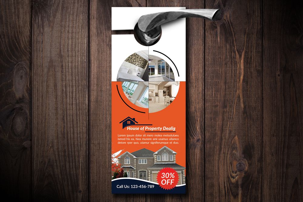 Real Estate Door Hangers example image 1
