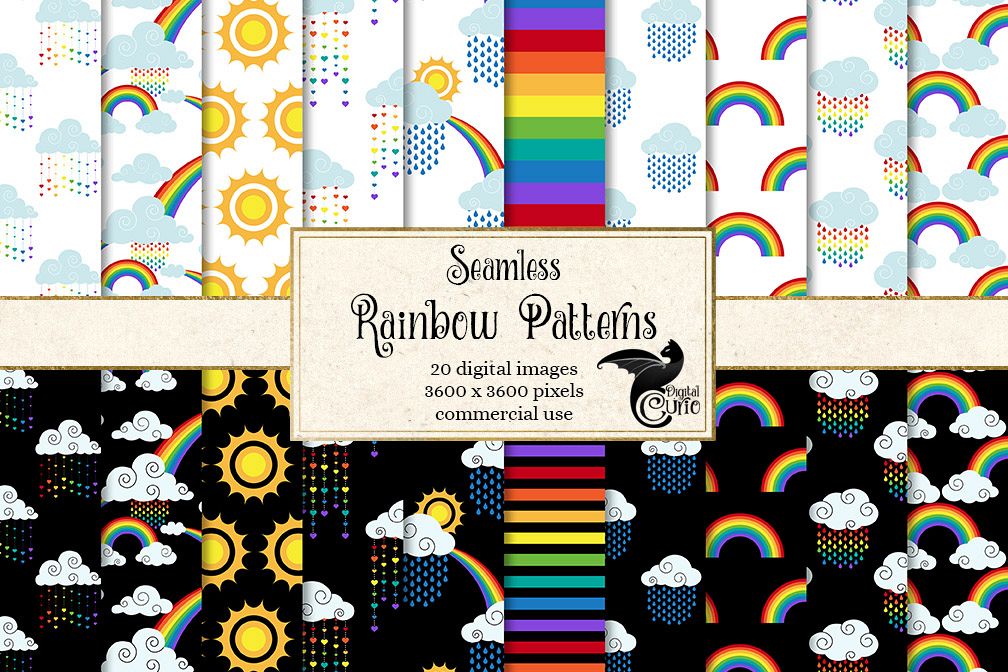 Rainbow Digital Paper example image 1