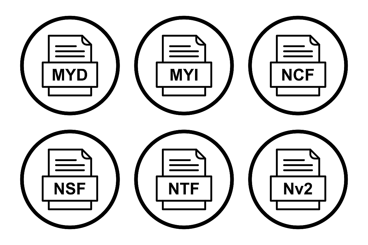 Set Of File Formats Icons example image 1