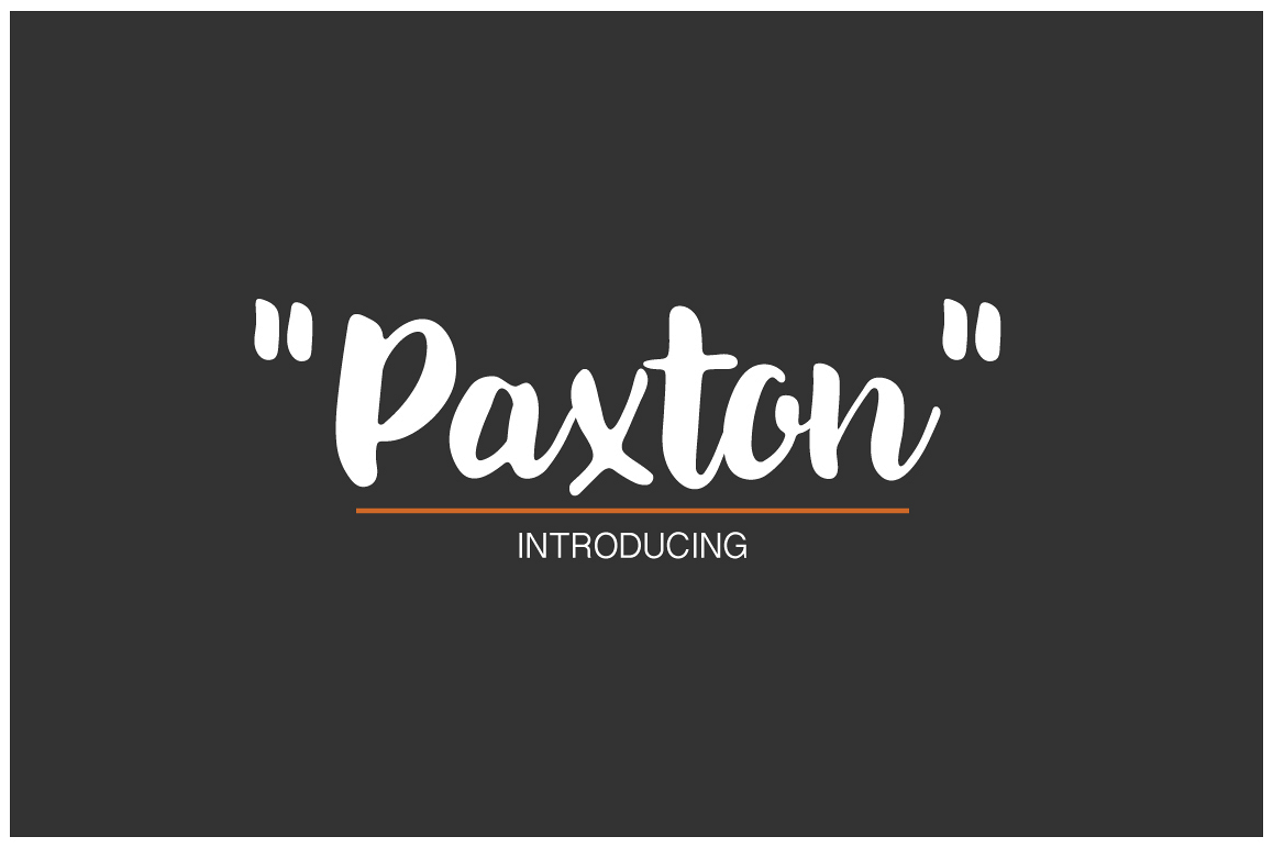 Paxton | A chic Hand written Font example image 1