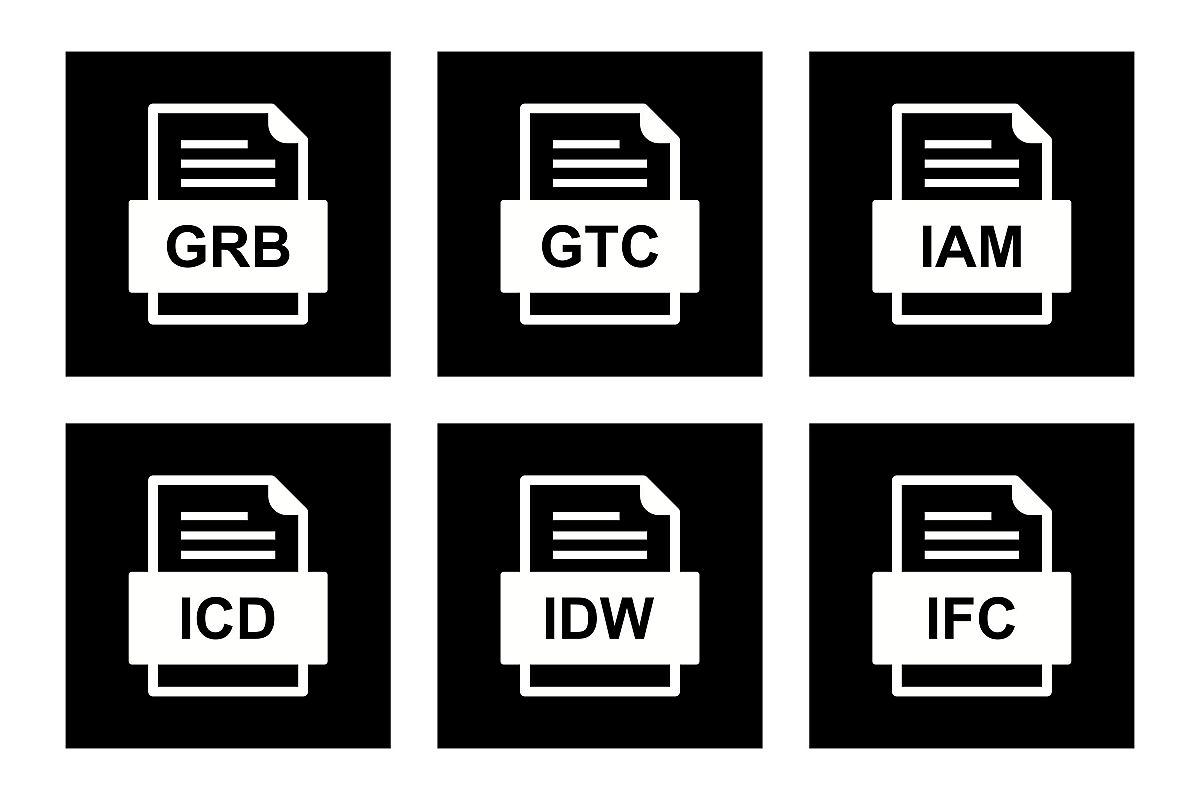 Set Of File Formats Icons example image 1